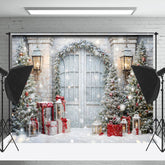 Lofaris Elegant Im Freien Szene Weihnachten Urlaub Hintergrund